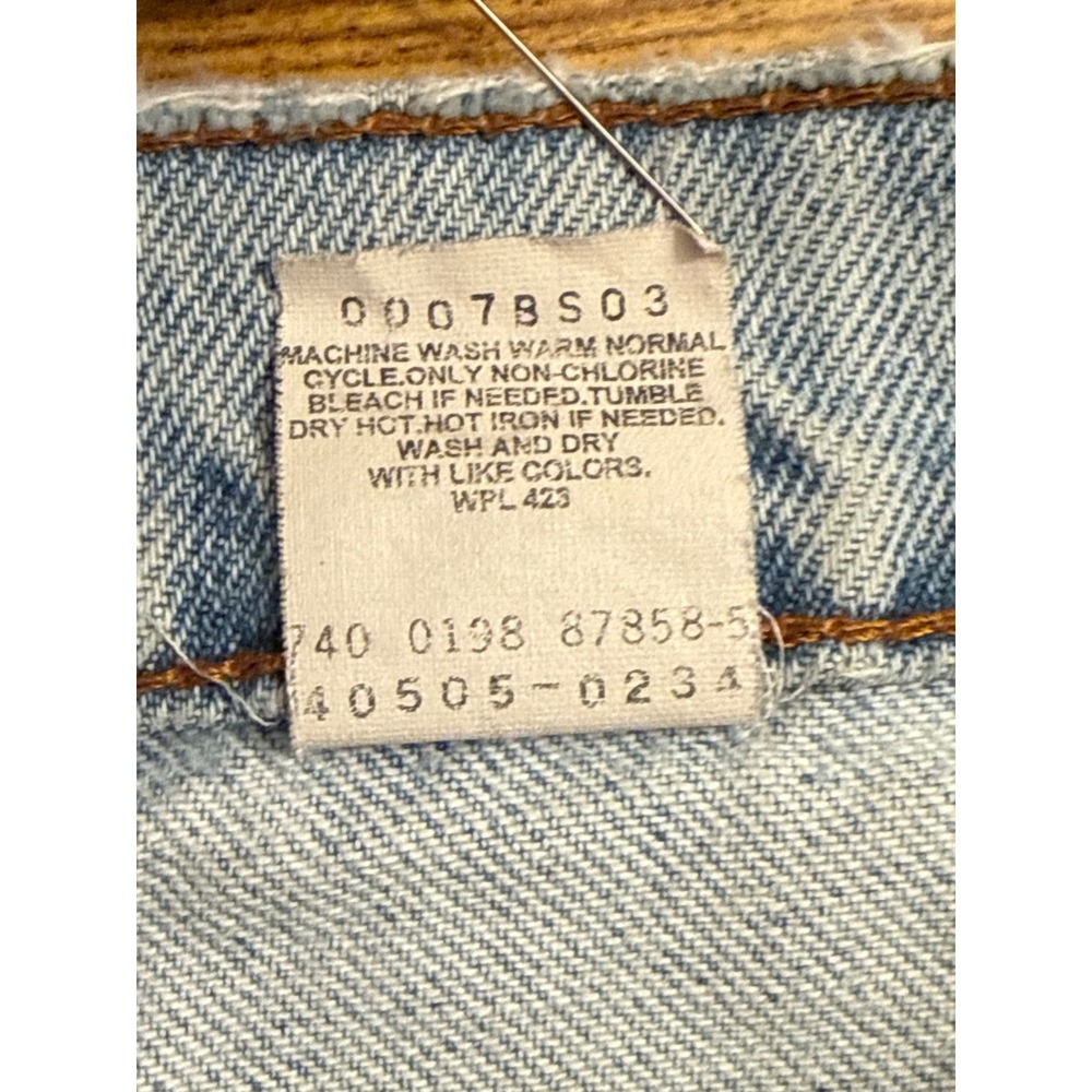 Vtg 1998 Levi's 505 Orange Tab Jeans | distressed/patina Straight Leg W33 x L30‎ - Picture 11 of 16